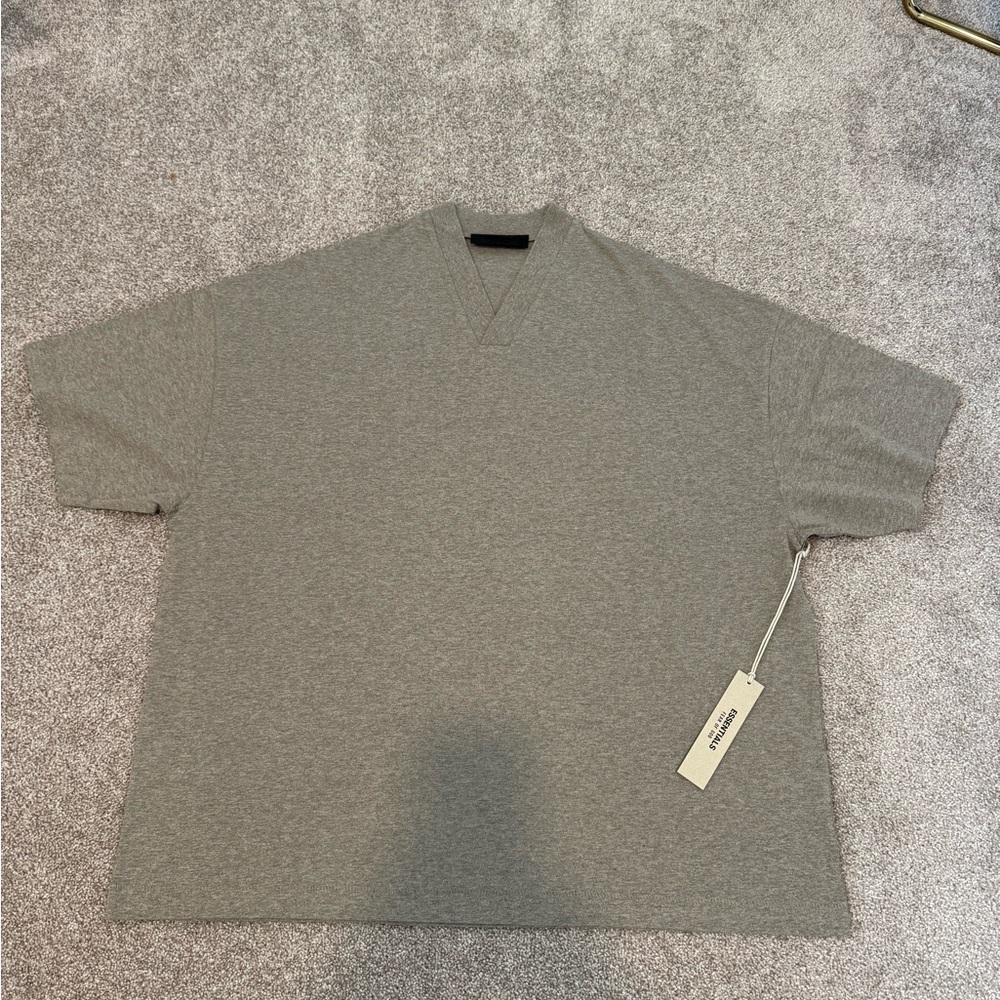 Gray V-Neck T-Shirt